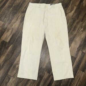 Vineyard Vines Men's White Chino Pants 100% Cotton Twill Size 36x30